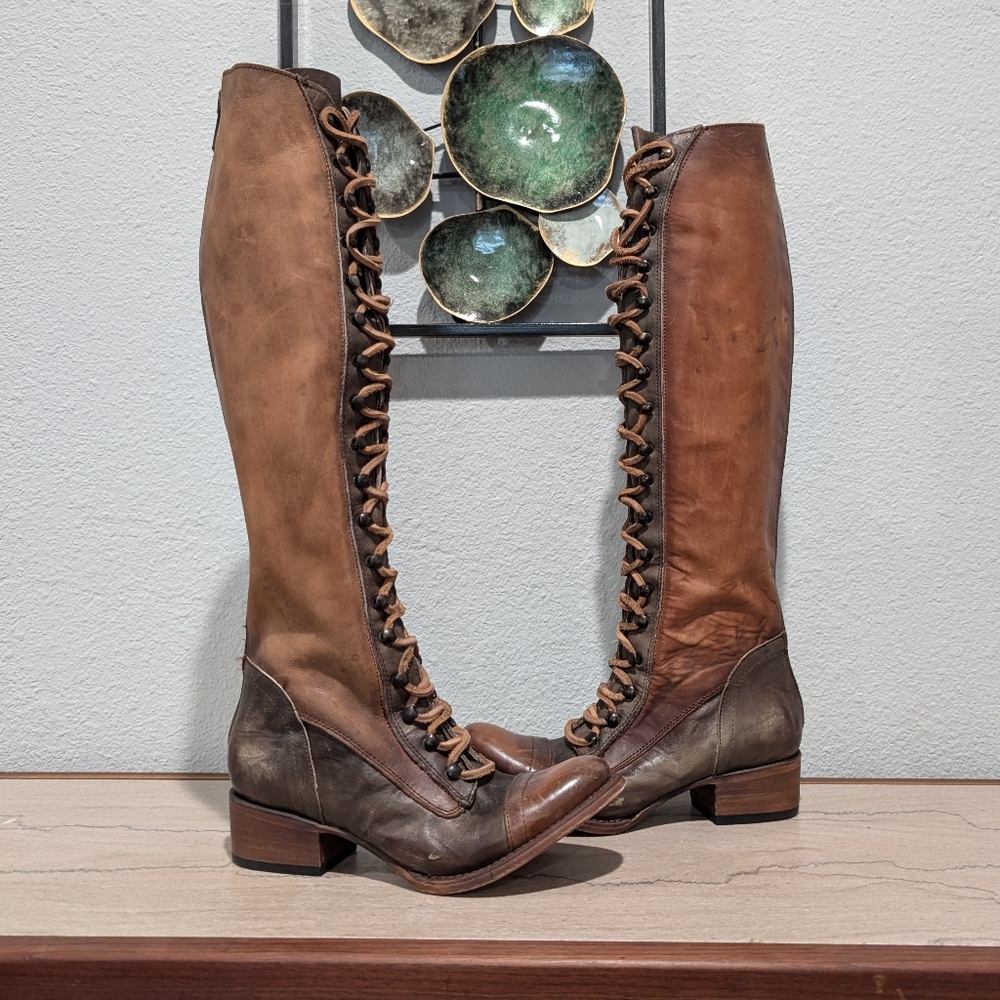 NEW FreeBird ARLO Lace Up Knee High Boots size 7